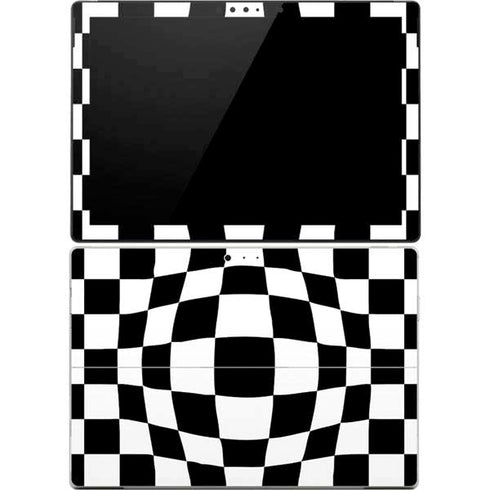 Black and White Zoomed Checkerboard Surface Pro 4 Skin